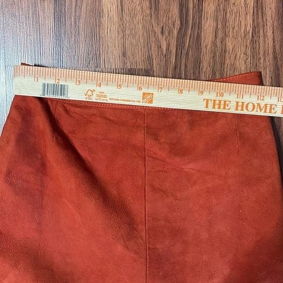 RARE Vintage ODE lamb suede 2pc Skirt set size S - Picture 13 of 14